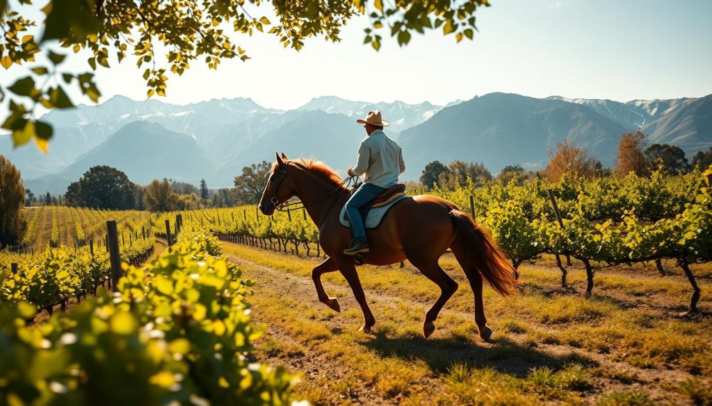 horseback riding through vineyards near Uco Valley horseback riding through vineyards near Uco Valley