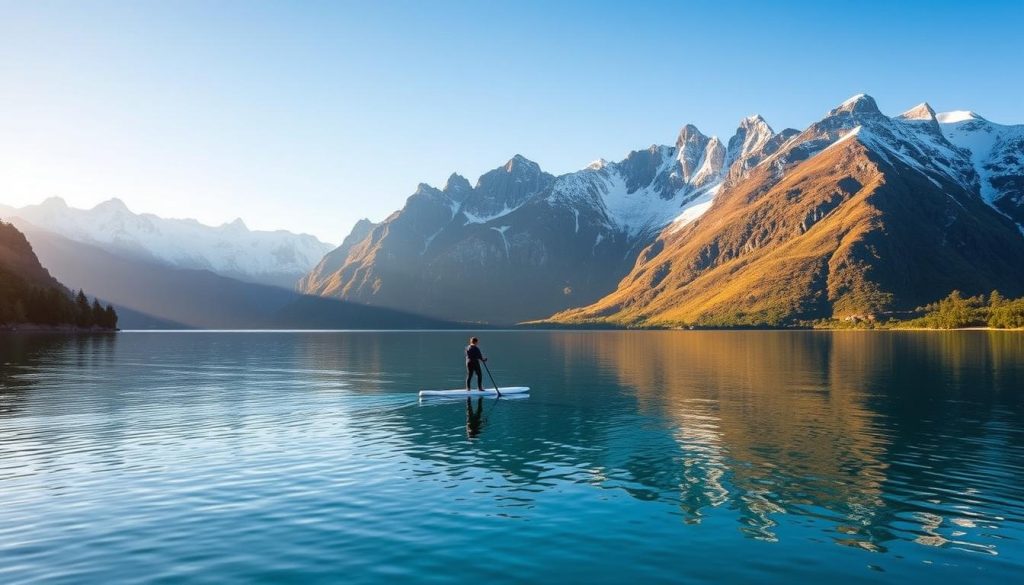 paddleboarding in Patagonia paddleboarding in Patagonia