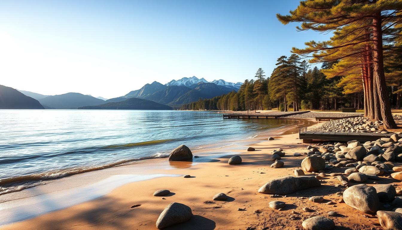 quiet beaches Bariloche