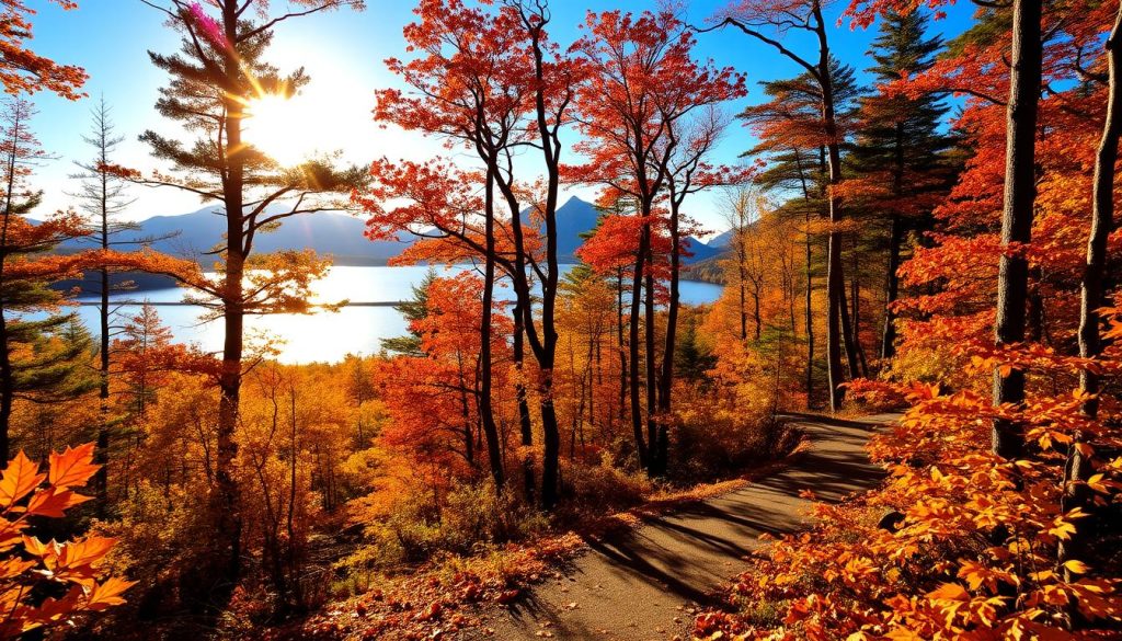Acadia National Park autumn landscape Acadia National Park autumn landscape