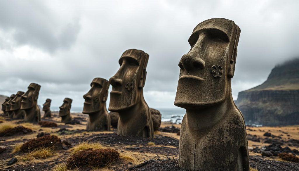 Easter Island Moai statues Easter Island Moai statues