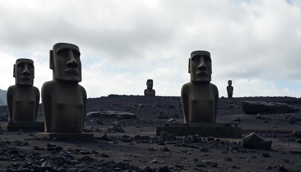 Easter Island Moai statues Easter Island Moai statues