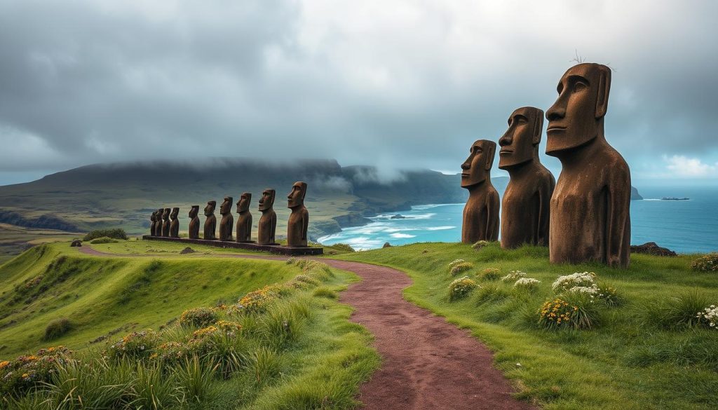 Easter Island landscape Easter Island landscape