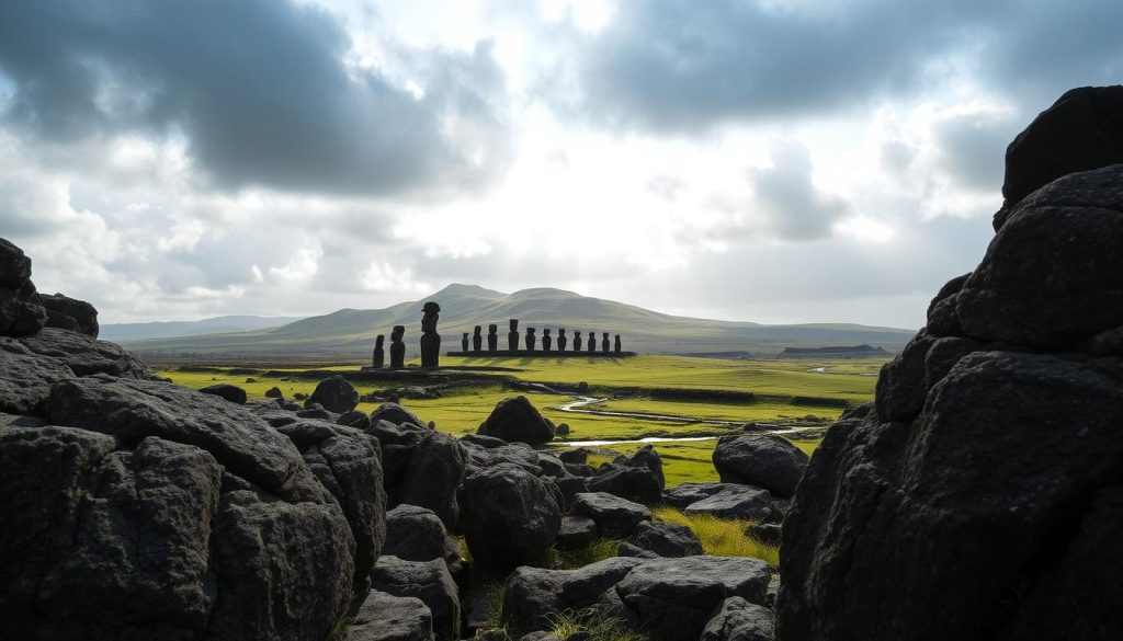 Easter Island landscape Easter Island landscape