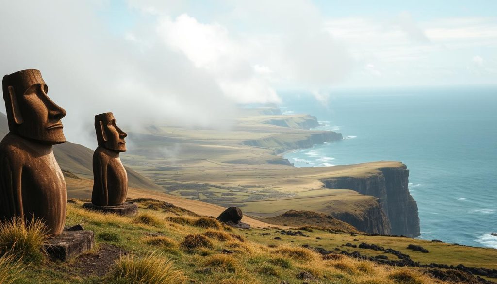 Easter Island landscape Easter Island landscape