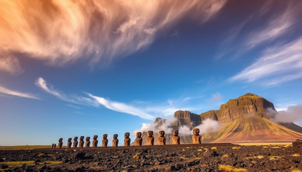 Easter Island landscape Easter Island landscape