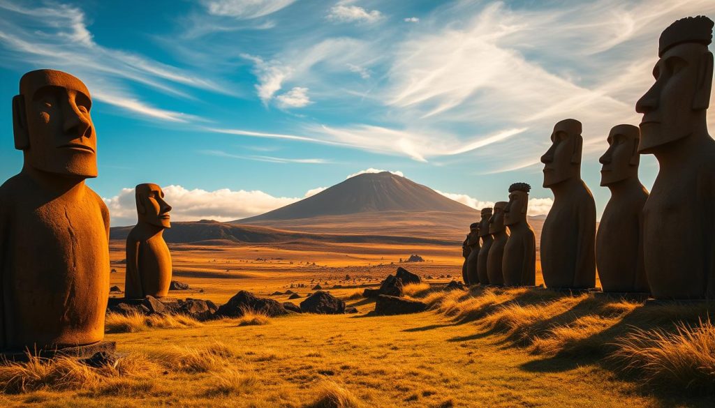 Easter Island landscape Easter Island landscape