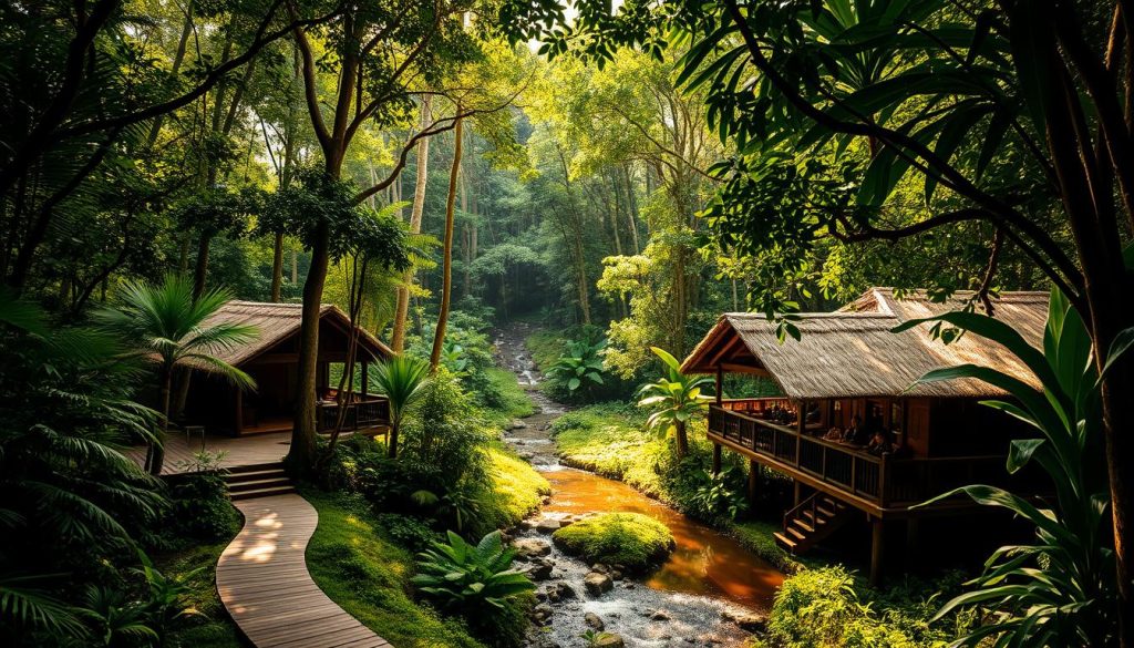 Eco-friendly accommodation in the Amazon Eco-friendly accommodation in the Amazon
