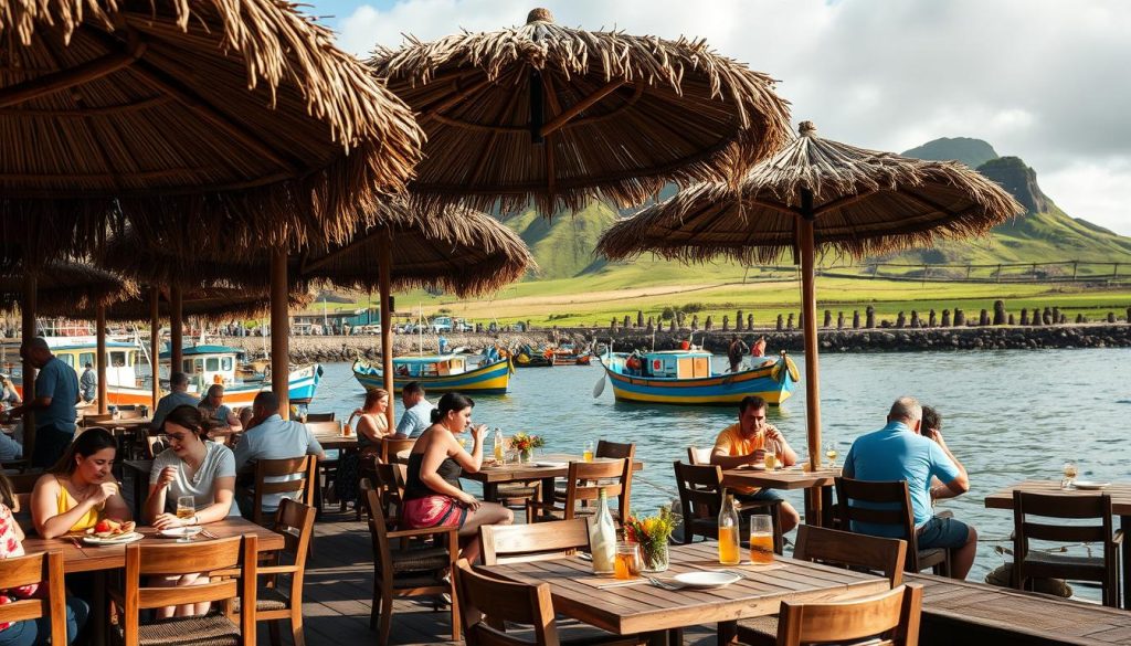 Hanga Roa harbor dining Hanga Roa harbor dining