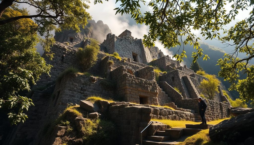 Inca ruins exploration Inca ruins exploration