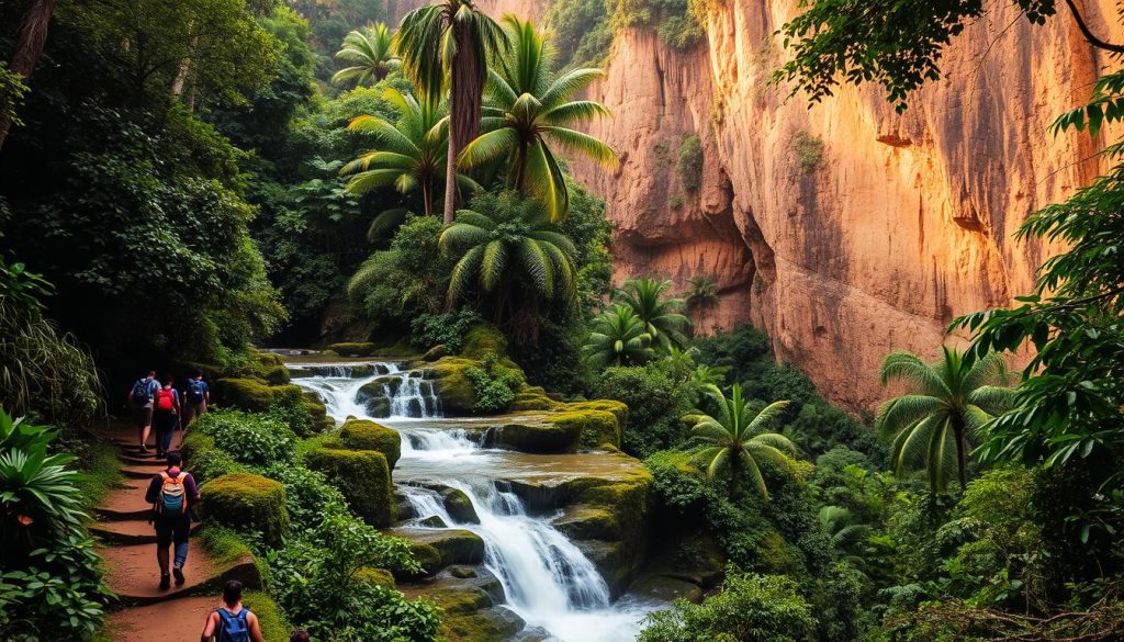 Iquitos waterfall trekking Iquitos waterfall trekking