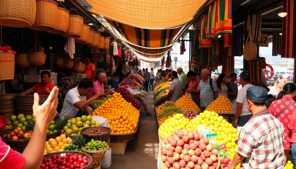 Lima market scene Lima market scene