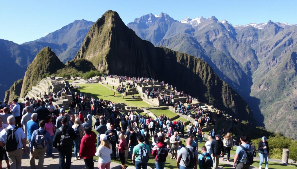 Machu Picchu crowds Machu Picchu crowds