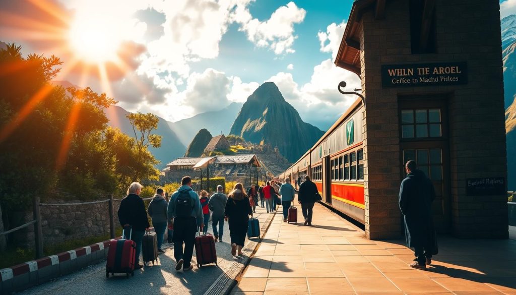 Machu Picchu train station Machu Picchu train station