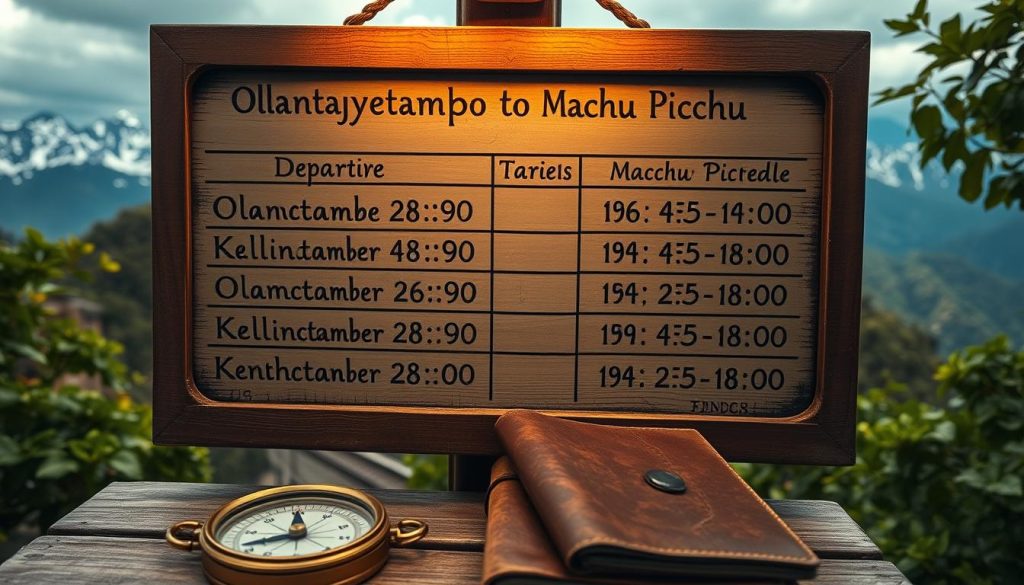 Ollantaytambo to Machu Picchu train schedule Ollantaytambo to Machu Picchu train schedule