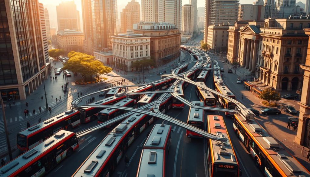 Santiago bus network Santiago bus network