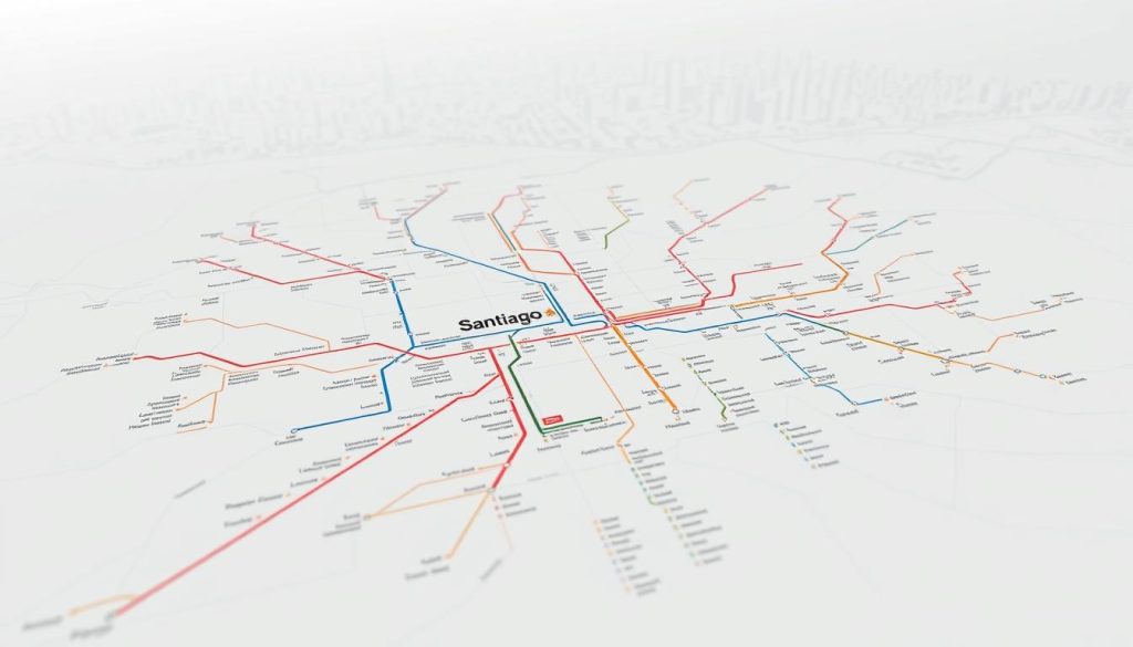 Santiago metro map Santiago metro map