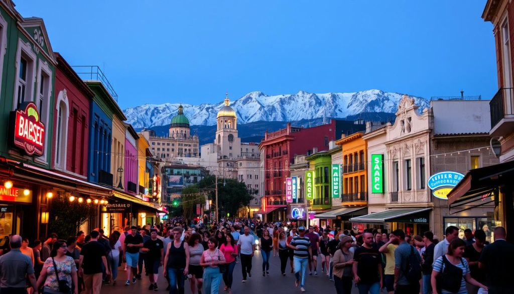 Santiago nightlife district Santiago nightlife district