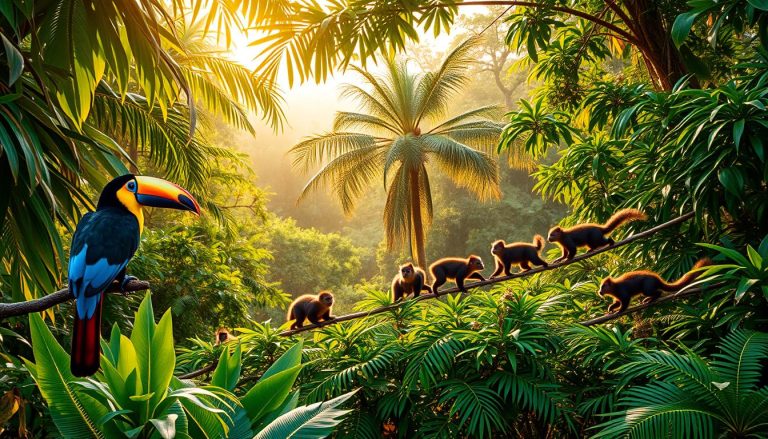 What wildlife can you see near Iquitos?