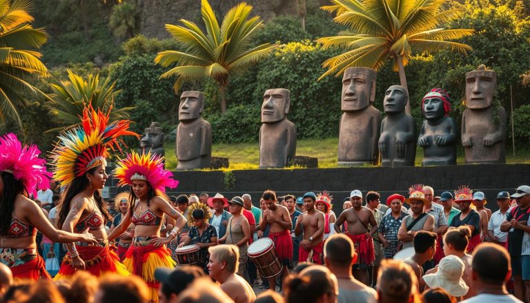 When is the Tapati festival on Easter Island?