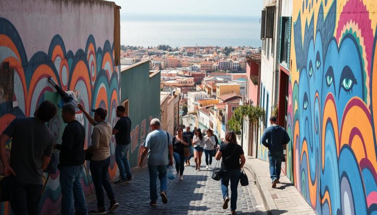 Where can I find the best street art in Valparaíso?