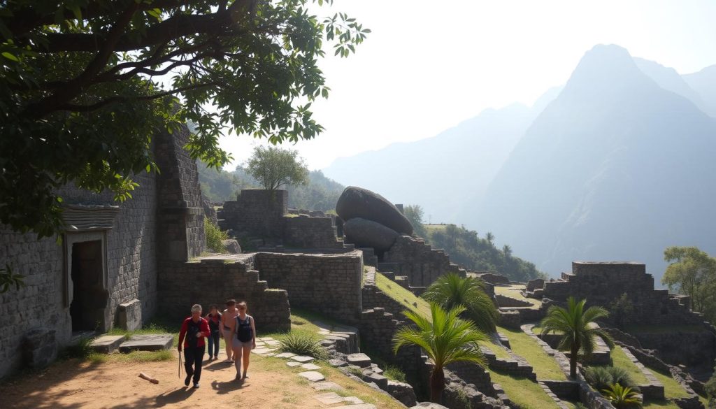 exploring pre-columbian ruins near lima peru exploring pre-columbian ruins near lima peru