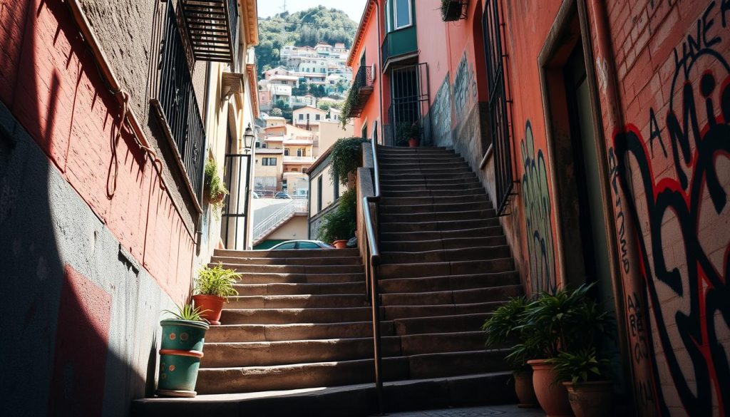 hidden staircases in Valparaíso hidden staircases in Valparaíso