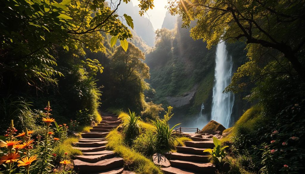 hiking hidden waterfalls cusco hiking hidden waterfalls cusco