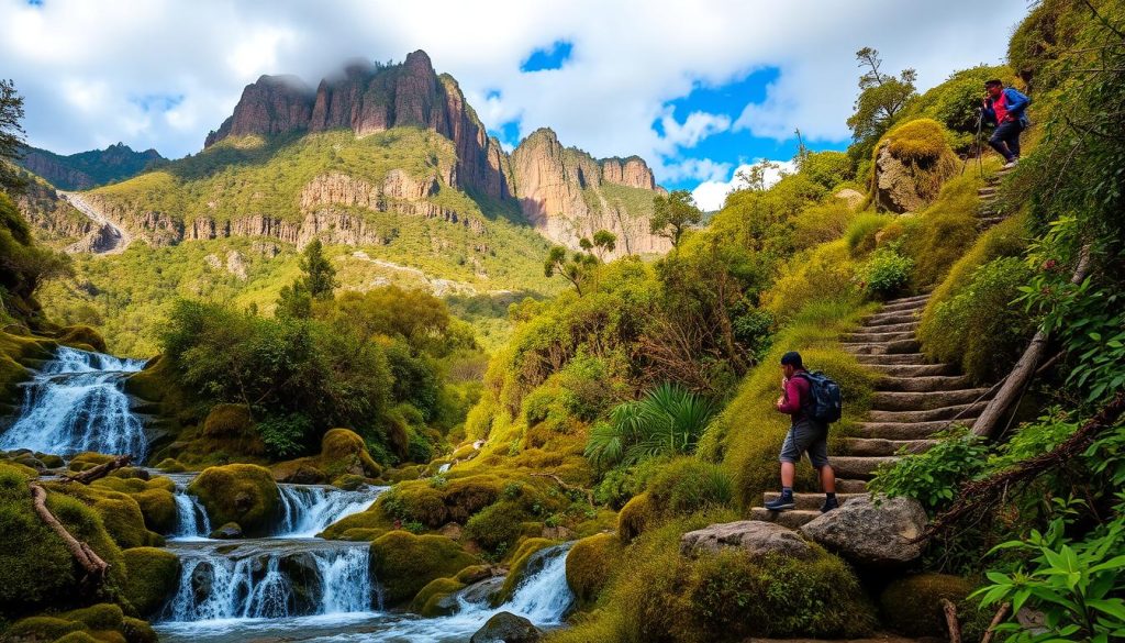 hiking hidden waterfalls cusco hiking hidden waterfalls cusco