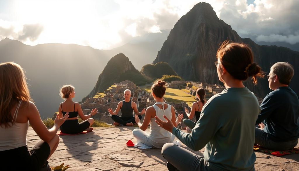 spiritual practice at Machu Picchu spiritual practice at Machu Picchu