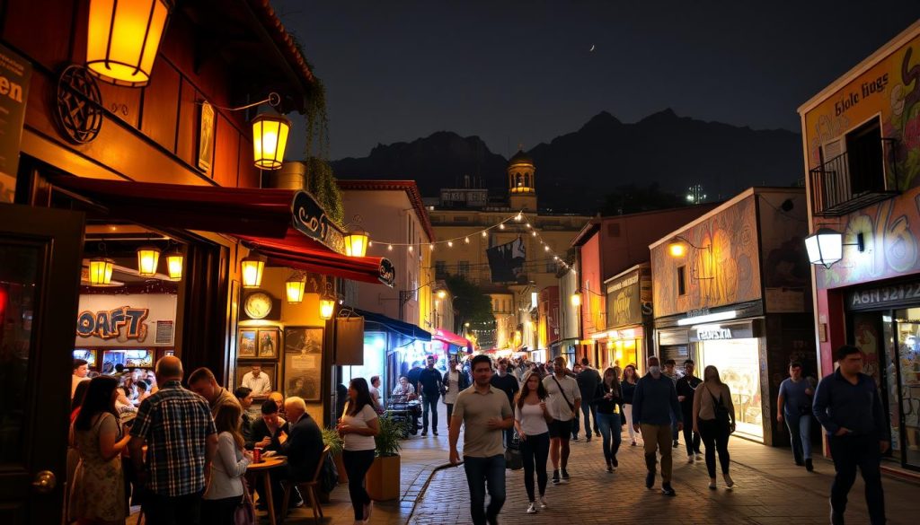 vibrant nightlife in Bellavista Chile vibrant nightlife in Bellavista Chile