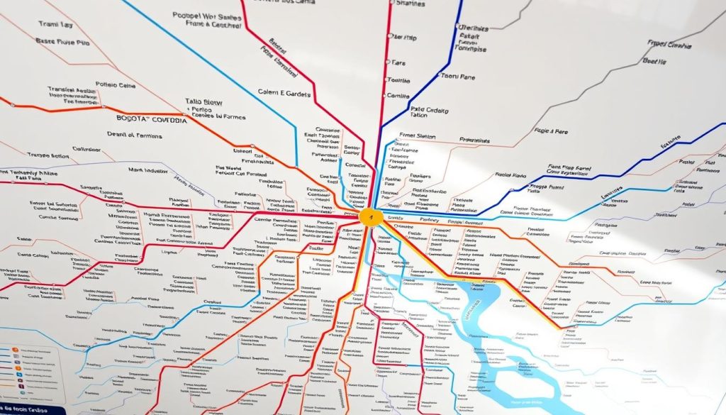 Bogota public transportation map Bogota public transportation map