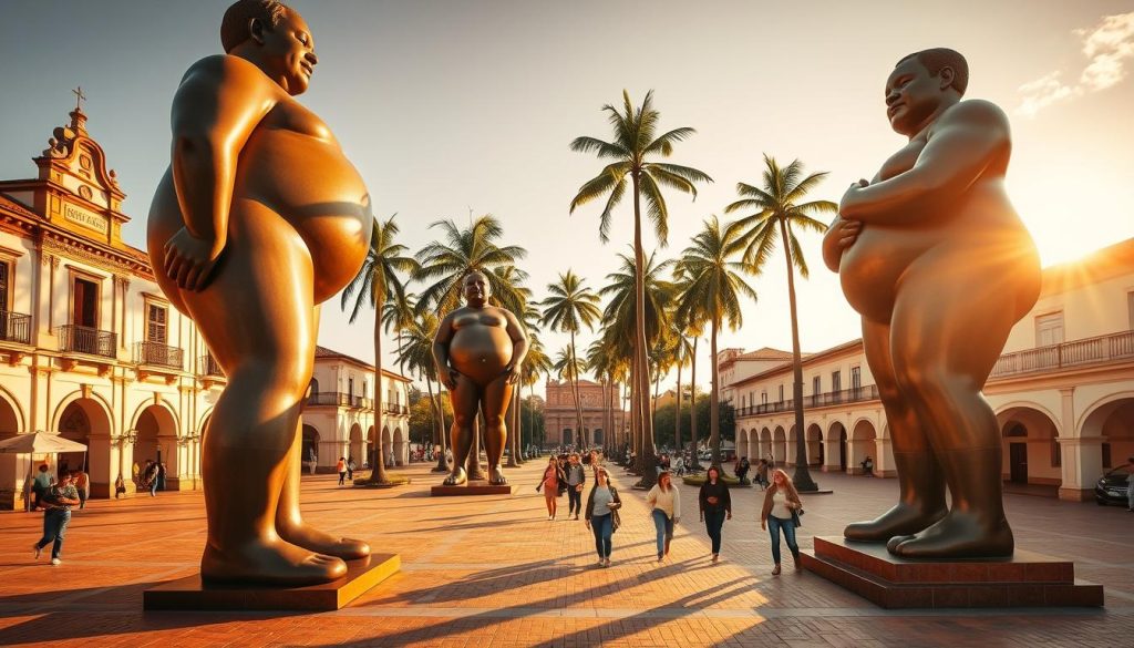 Botero Plaza statues Botero Plaza statues