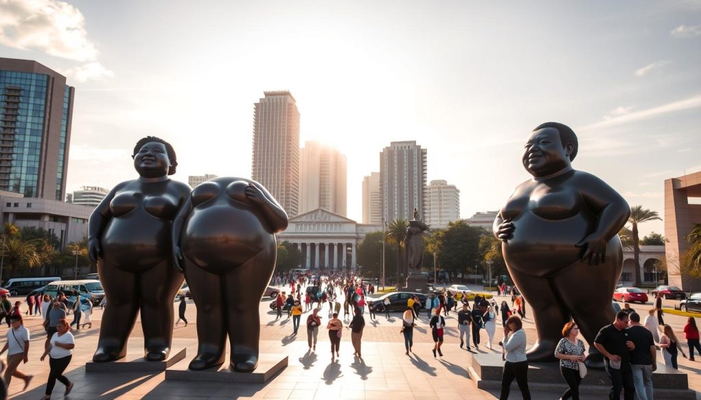 Botero Plaza statues Botero Plaza statues