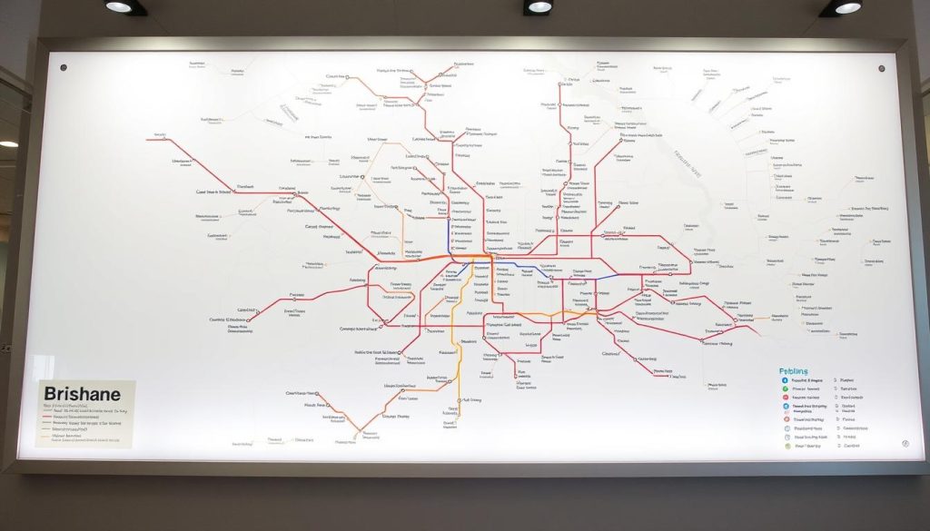 Brisbane public transit map Brisbane public transit map
