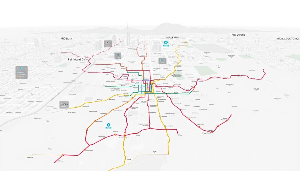 Cali bus system map Cali bus system map