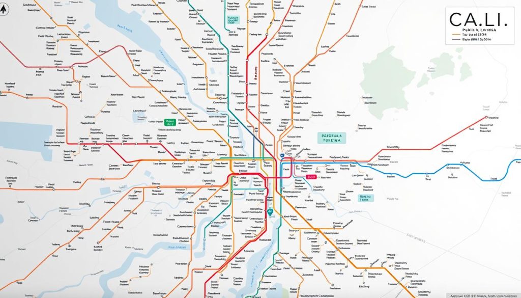 Cali public transit map Cali public transit map