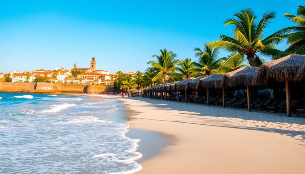 Cartagena beach scene Cartagena beach scene