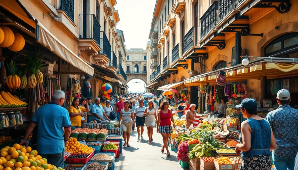 Cartagena market scene Cartagena market scene