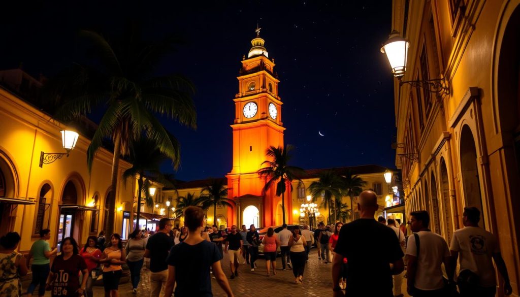 Cartagena night scene Cartagena night scene