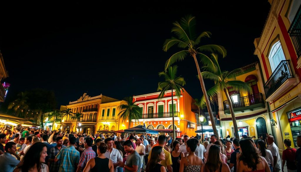 Cartagena night scene Cartagena night scene