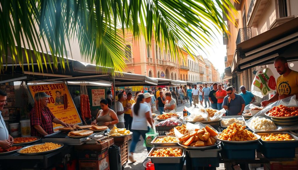Cartagena street food scene Cartagena street food scene
