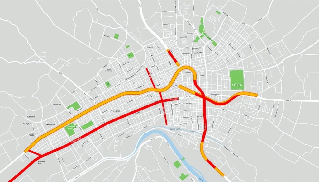 CiclovĂa route map CiclovĂa route map