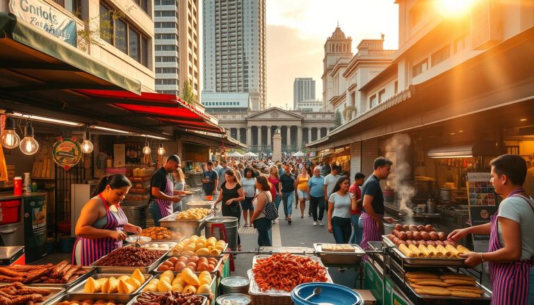 Colombian street food Medellín