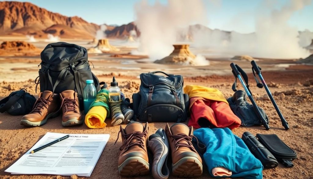 Geysers del Tatio packing list Geysers del Tatio packing list