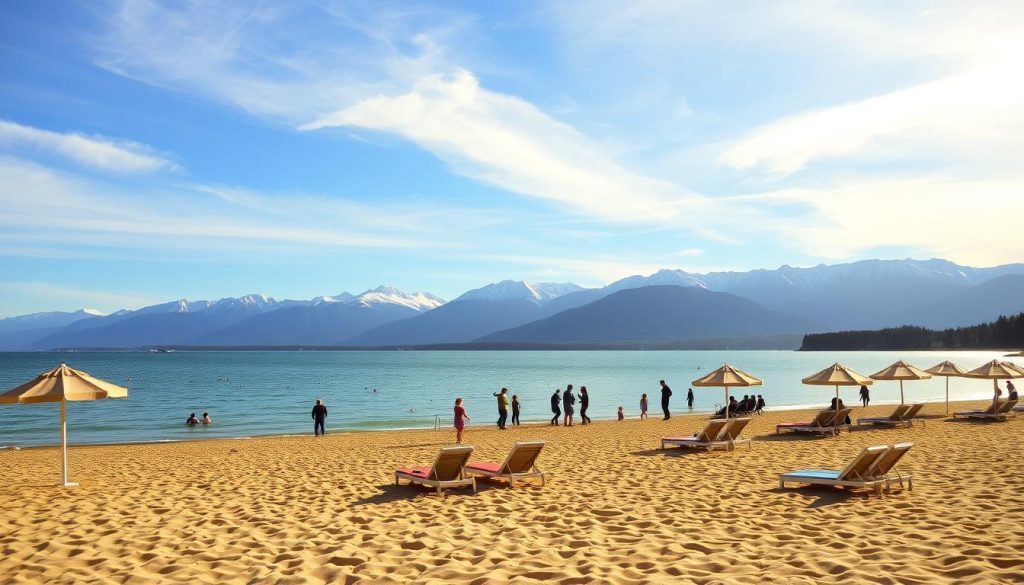 Lake Villarrica beach Lake Villarrica beach
