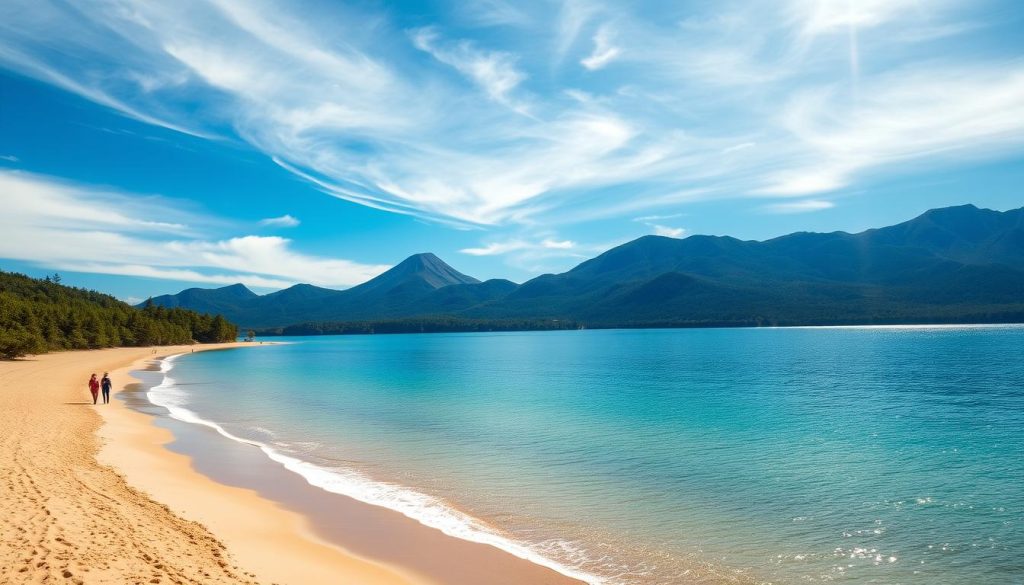 Lake Villarrica beach Lake Villarrica beach