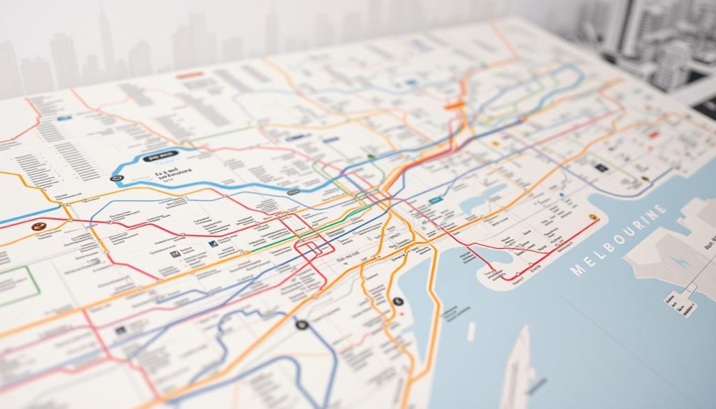 Melbourne public transport map Melbourne public transport map