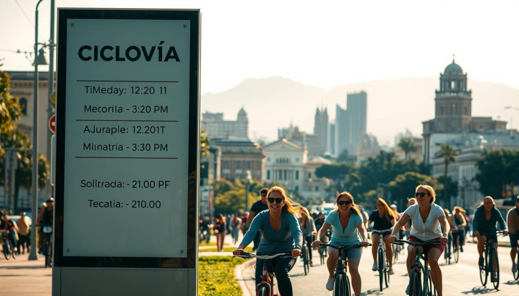Sunday CiclovĂa Bogotá timetable Sunday CiclovĂa Bogotá timetable