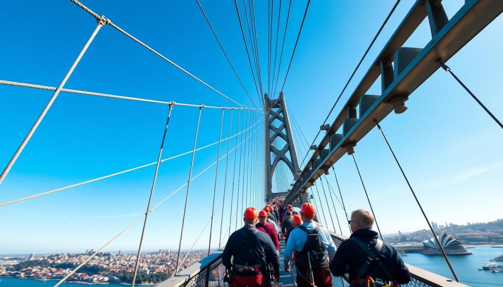 Sydney Harbour Bridge climb safety equipment Sydney Harbour Bridge climb safety equipment
